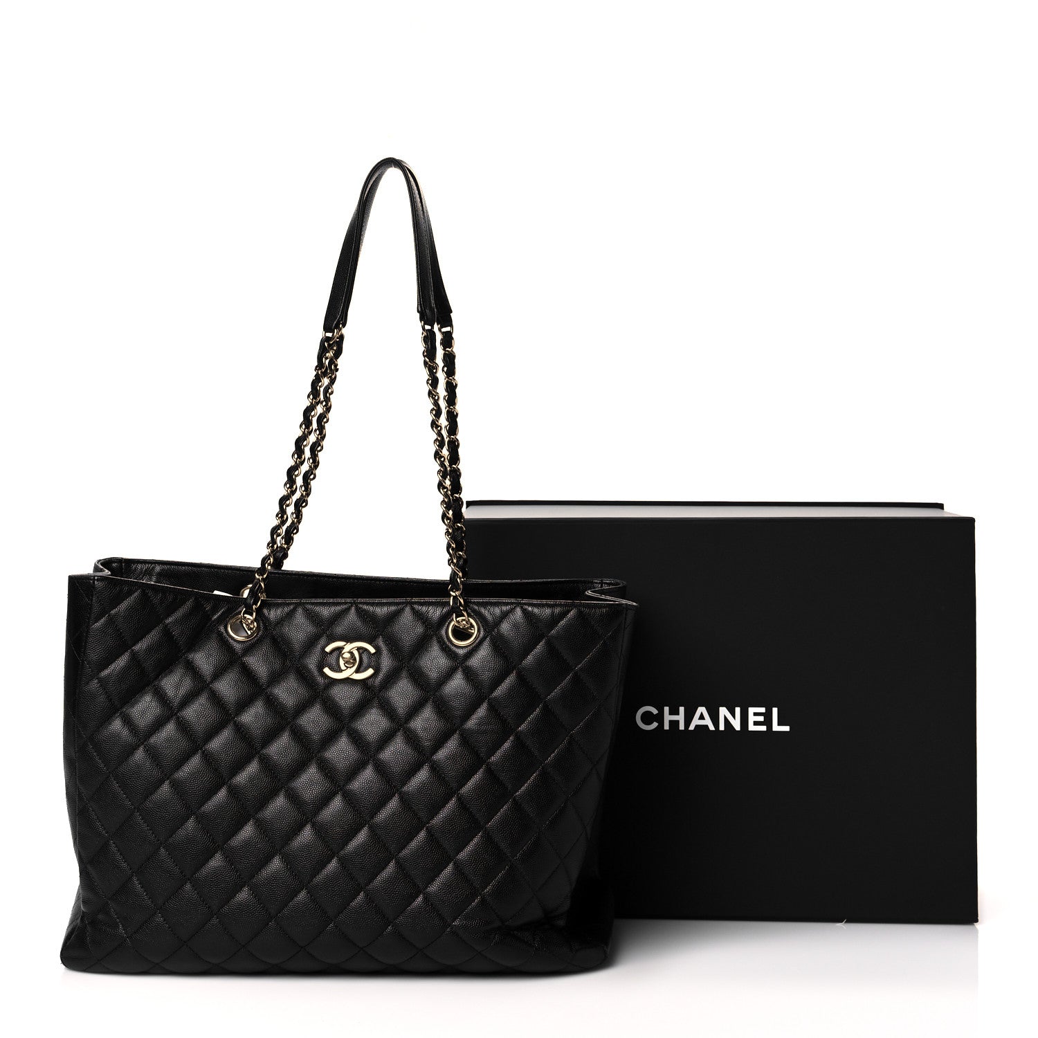 Chanel Caviar Quilted Timeless Tote Black 12 of 12