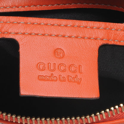Gucci GG Plus Monogram Web Stripe Mini Joy Boston Orange 6 of 7