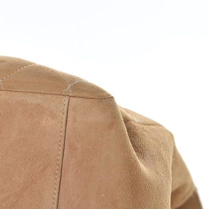 Chanel Suede Quilted Tote Beige 19 of 25