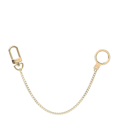 Louis Vuitton Metal Pochette Extender Key Ring Chain Gold 1 of 4