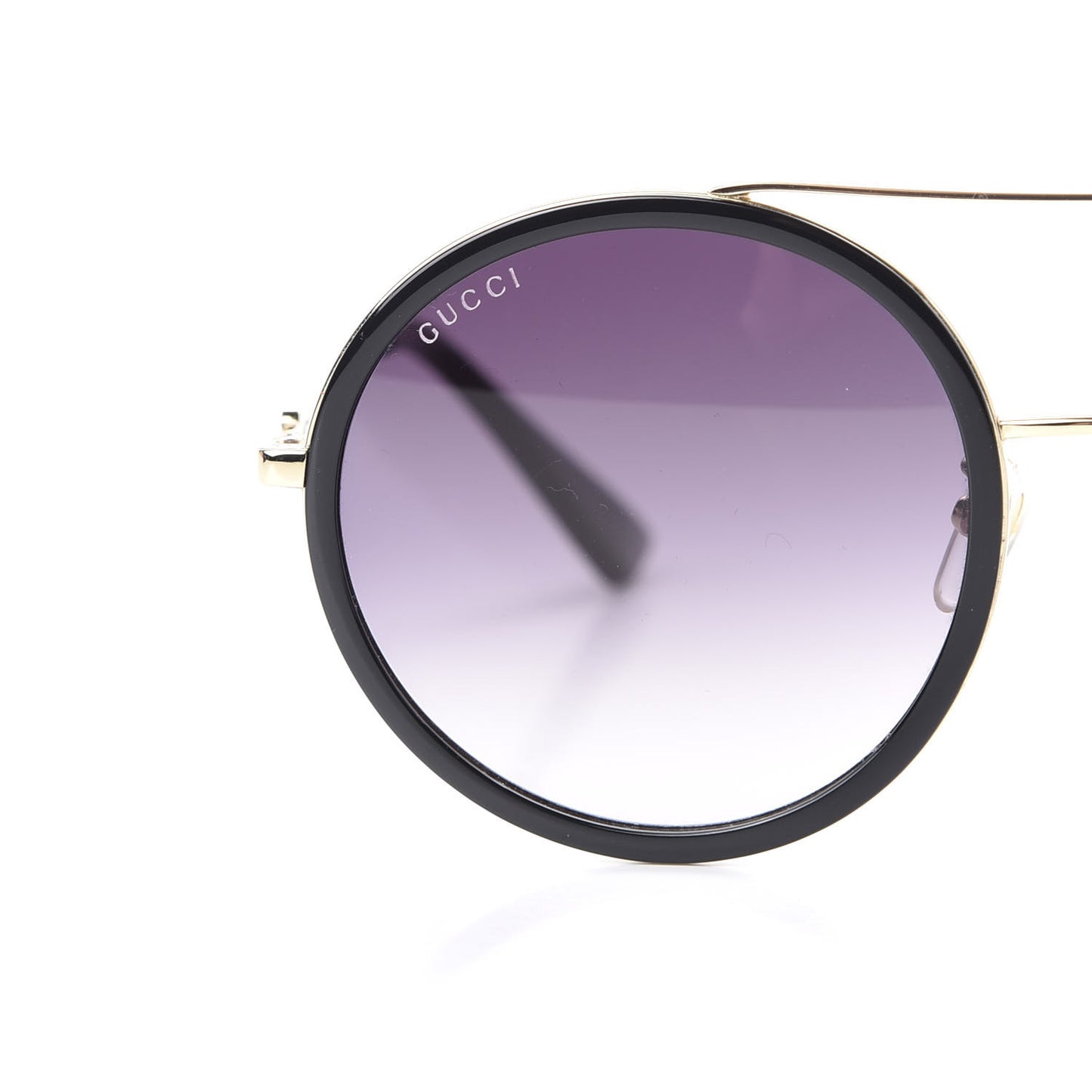 Round Frame Sunglasses GG0061S Black