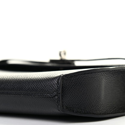 Hermes Epsom Kelly Depeches 25 Pouch Black 9 of 10