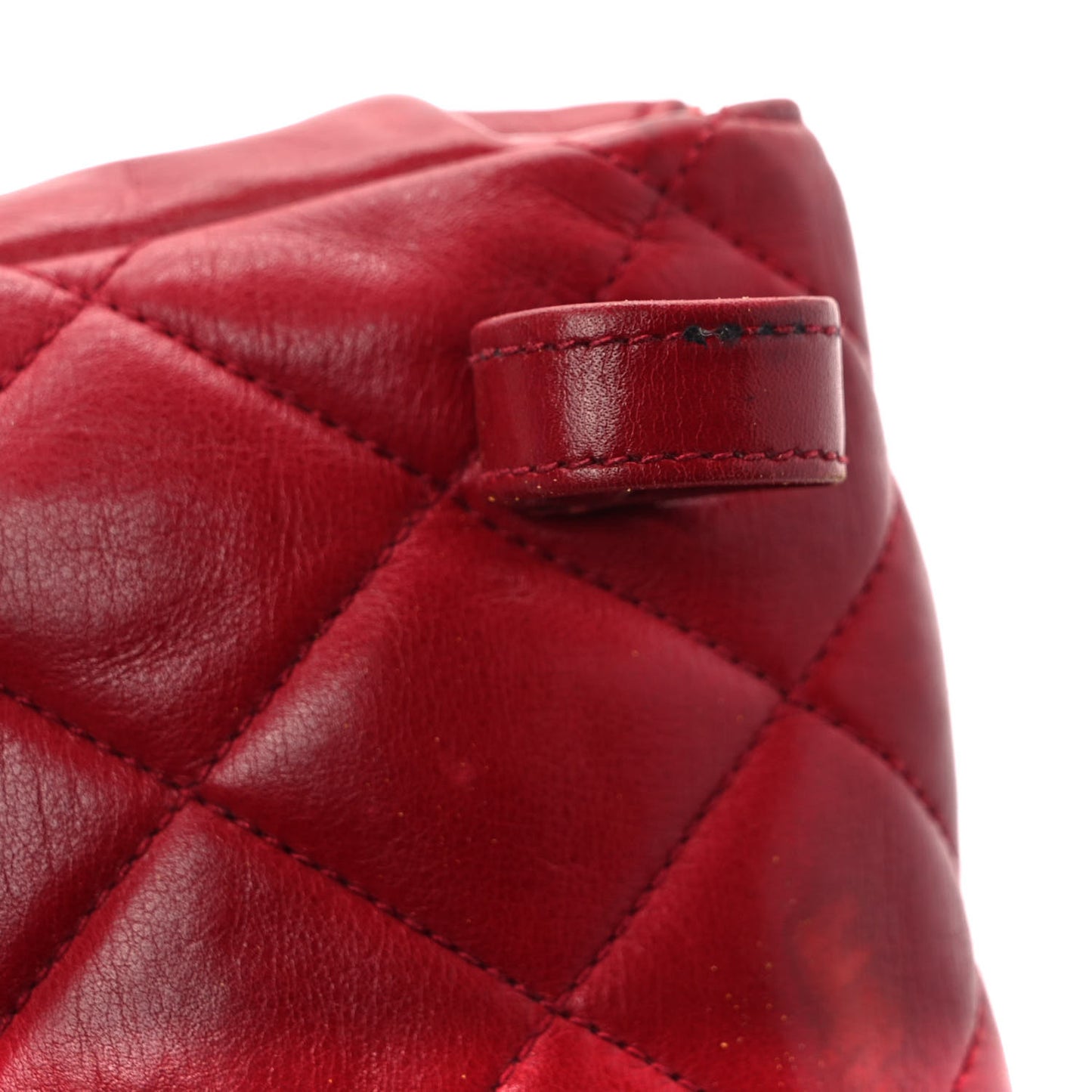 Lambskin Quilted Flap Waist Belt Bag 75 30 Red