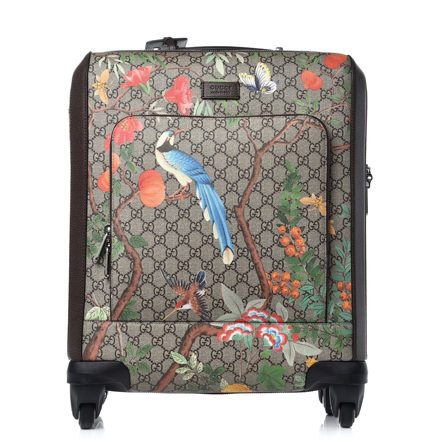 GG Supreme Monogram Tian Carry On Trolley Beige Multicolor New Acero