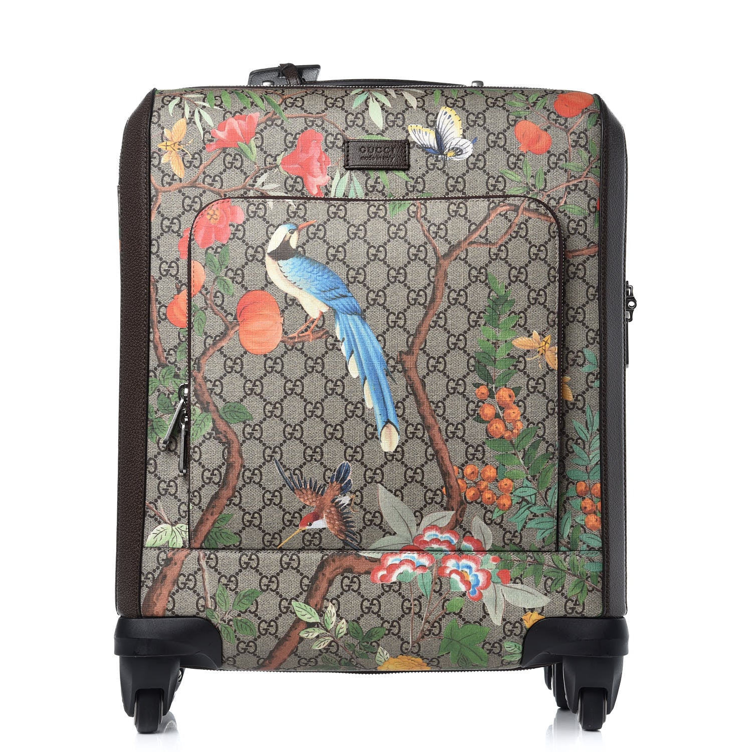 Gucci GG Supreme Monogram Tian Carry On Trolley Beige Multicolor New Acero 1 of 12