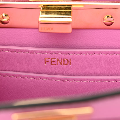 Fendi Shiny Nappa Petite Peekaboo I SEE U Satchel Rosa 7 of 11