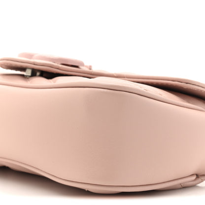 Gucci Calfskin Matelasse Monochrome GG Marmont Chain Belt Bag Perfect Pink 9 of 11