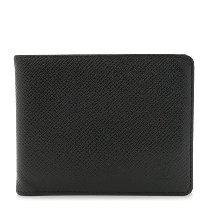 Louis Vuitton Taiga Compact Bi-Fold Wallet Black 1 of 8