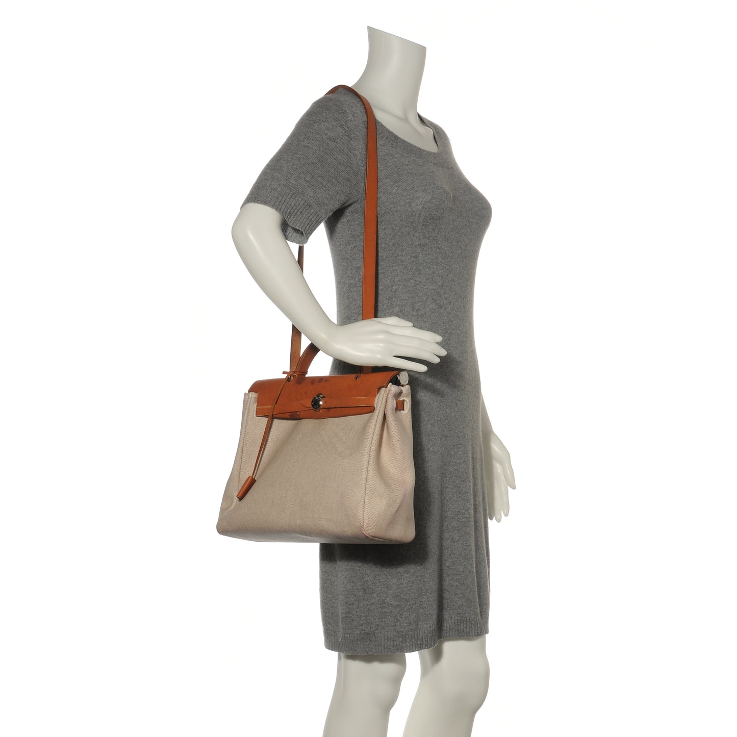 Toile HERBAG PM Natural and Black