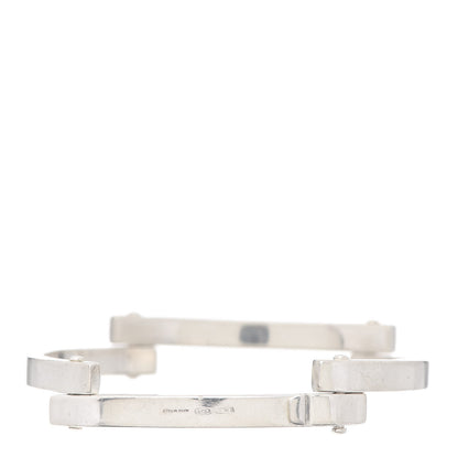 Gucci Sterling Silver Logo Bar Bracelet 2 of 4