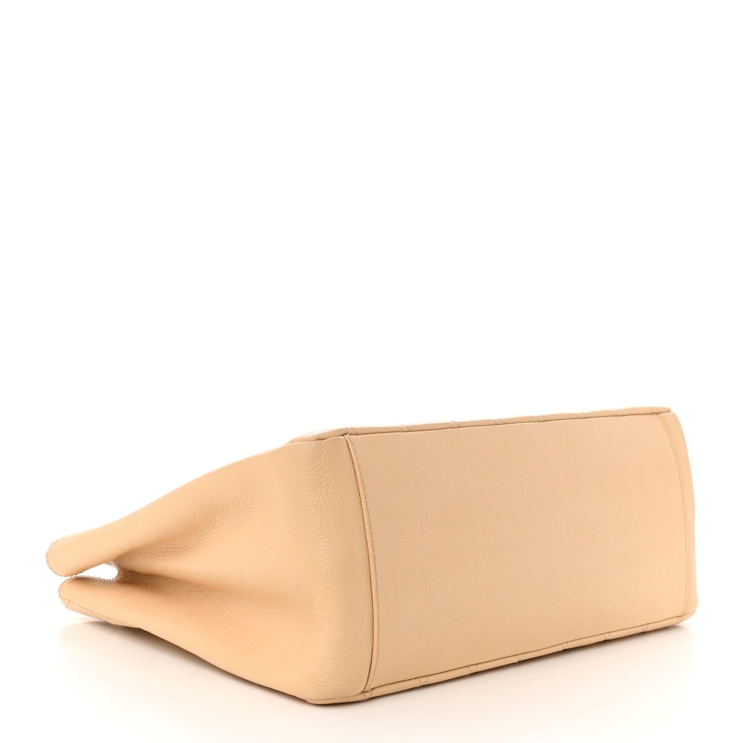 Caviar Quilted Grand Shopping Tote GST Beige Clair