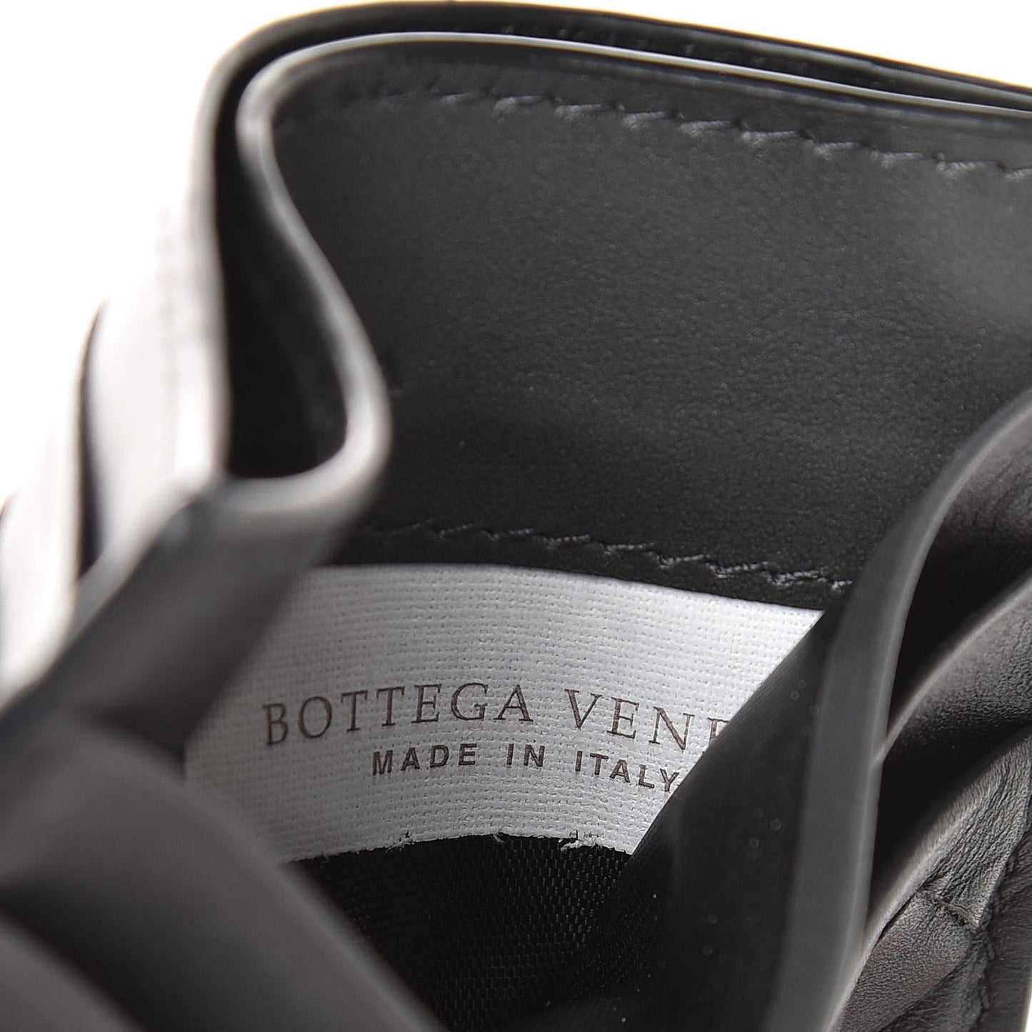 Nappa Intrecciato VN Card Case Ardoise