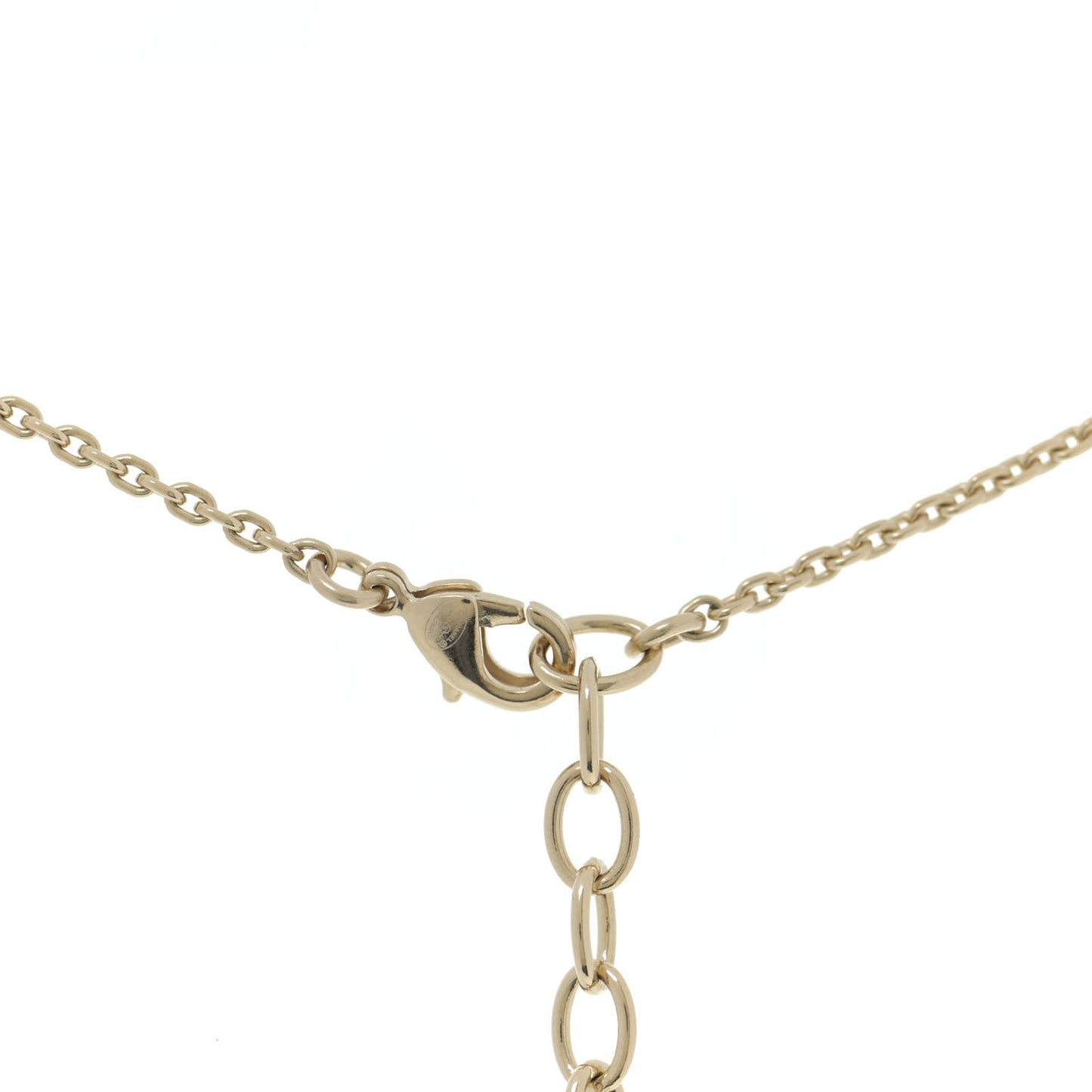 Crystal CC Logo Necklace Gold