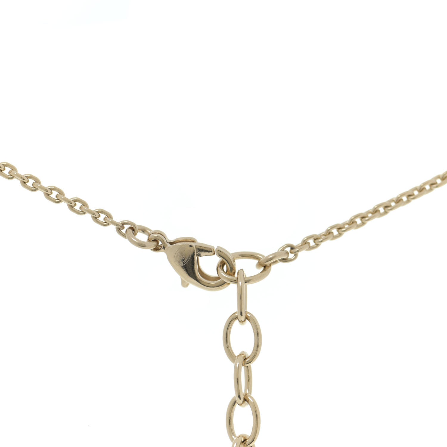 Chanel Crystal CC Logo Necklace Gold 5 of 6