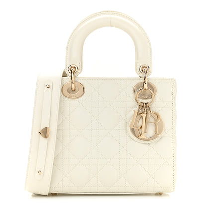 Christian Dior Lambskin Cannage Small My ABCDior Lady Dior White 1 of 11