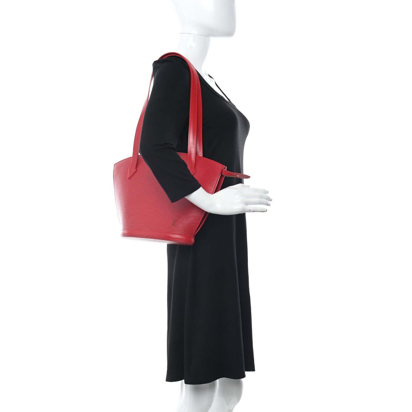 Epi Saint Jacques PM Long Straps Red