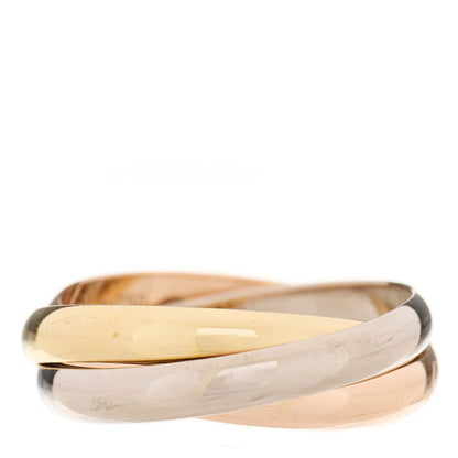 Cartier 18K Pink Yellow White Gold Classic Trinity Ring 53 6.5 2 of 4