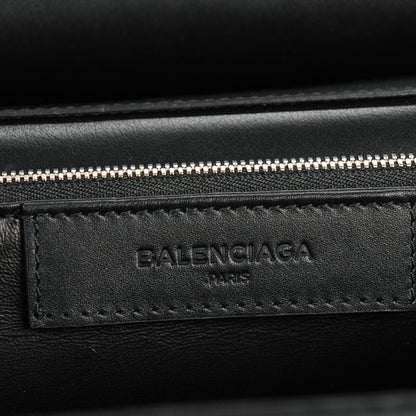 Balenciaga Smooth Calfskin Le Dix M Cartable Shoulder Bag Black 6 of 7