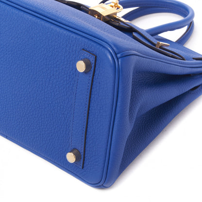 Hermes Togo Birkin 25 Bleu Electrique 7 of 29