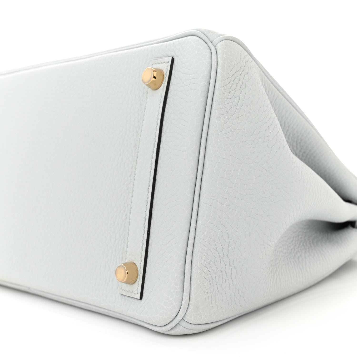 Hermes Taurillon Clemence Birkin 30 Bleu Pale 10 of 12