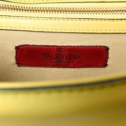 Valentino Garavani Vitello Medium Glam Lock Rockstud Flap Naples Yellow 5 of 15