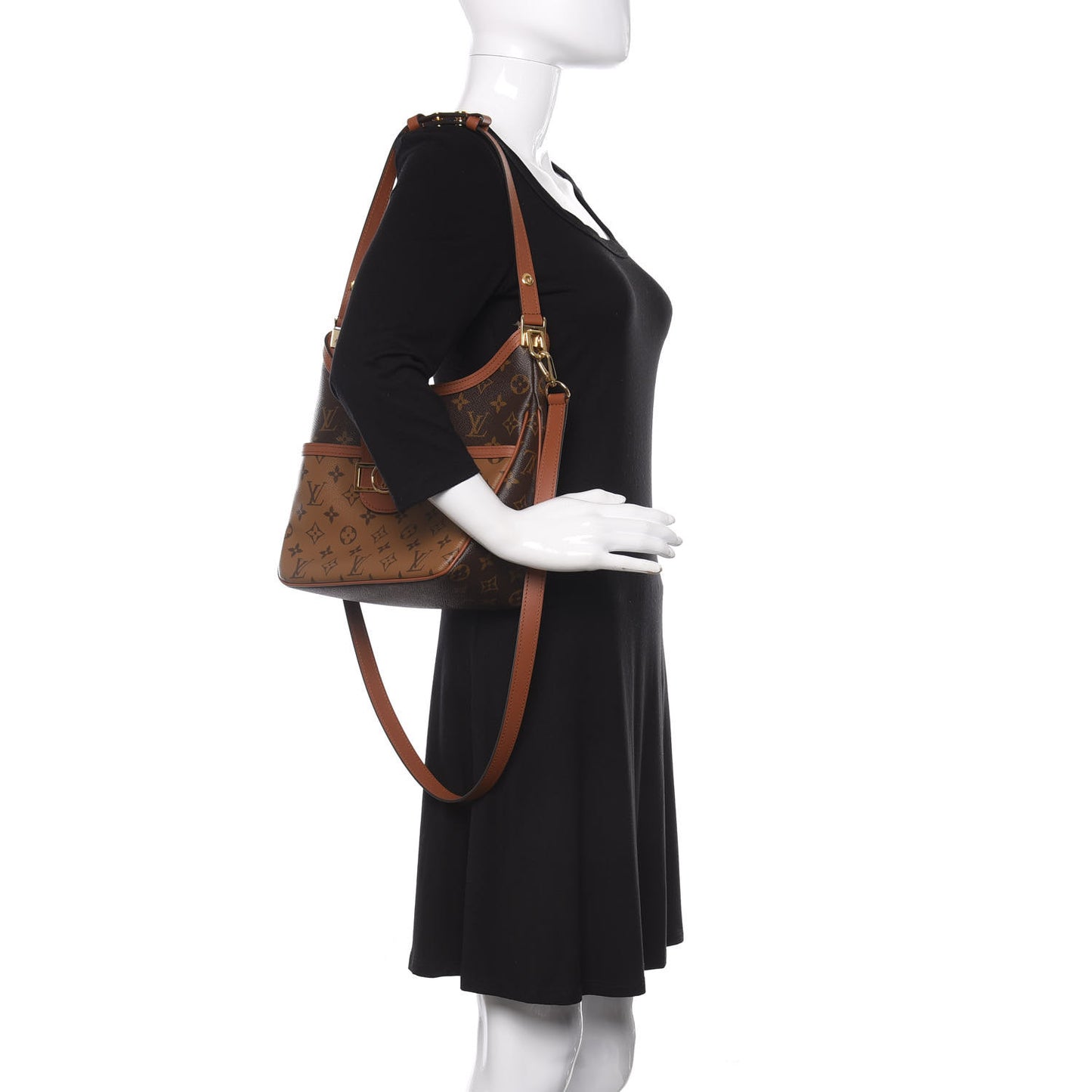 Reverse Monogram Dauphine Hobo PM