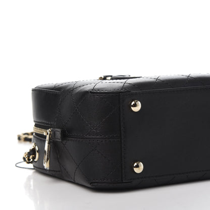 Chanel Calfskin Stitched Enamel CC Camera Case Bag Black 8 of 10