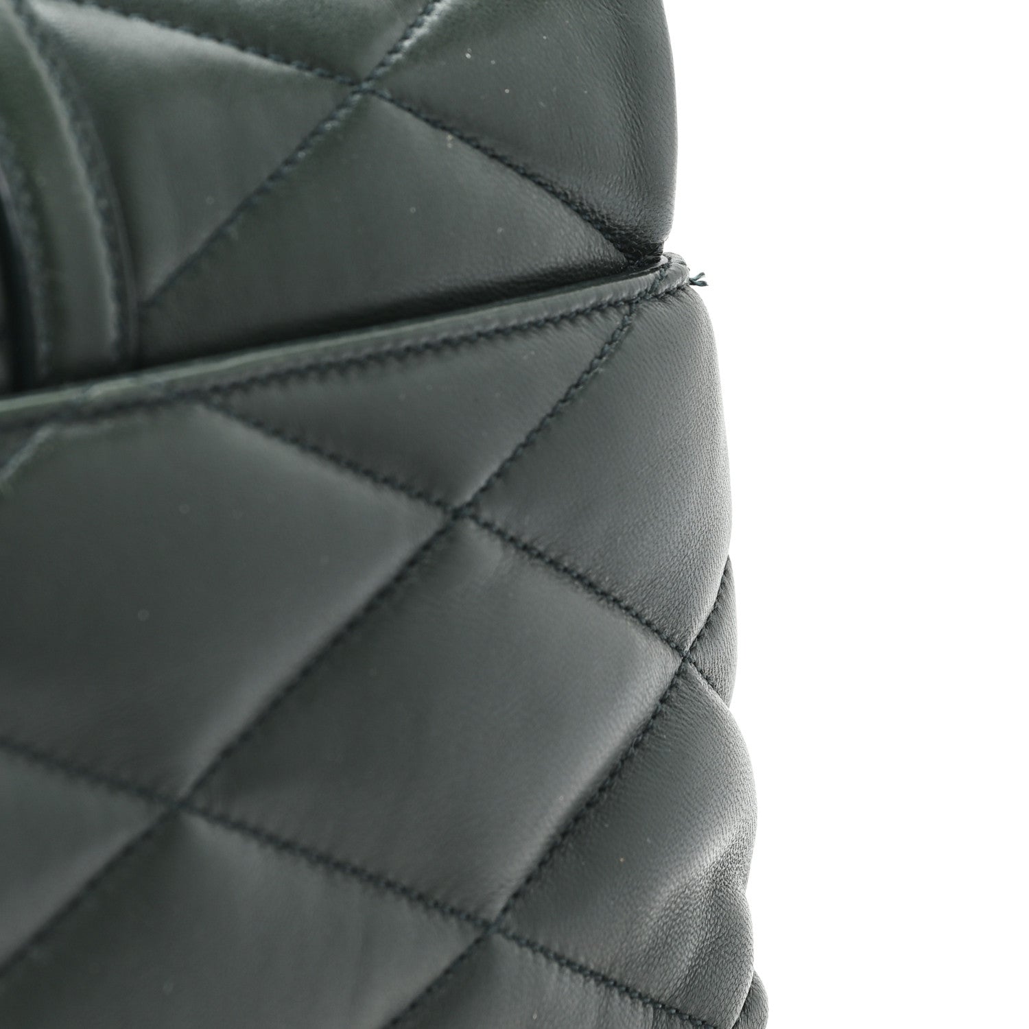 Saint Laurent Lambskin Quilted Le 57 Diamond Shoulder Bag Vert Fonce 11 of 11