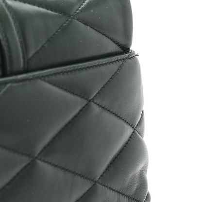 Saint Laurent Lambskin Quilted Le 57 Diamond Shoulder Bag Vert Fonce 11 of 11