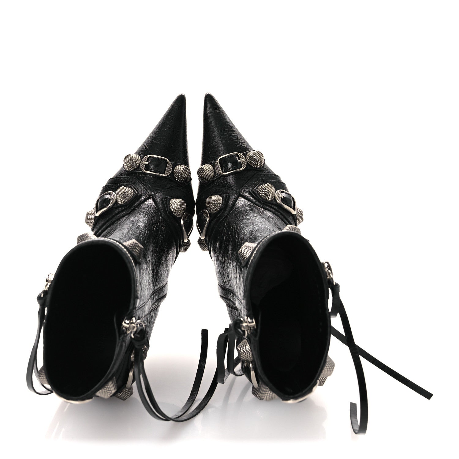 Balenciaga Agneau Arena Cagole 90mm Ankle Boots 36 Black 2 of 11