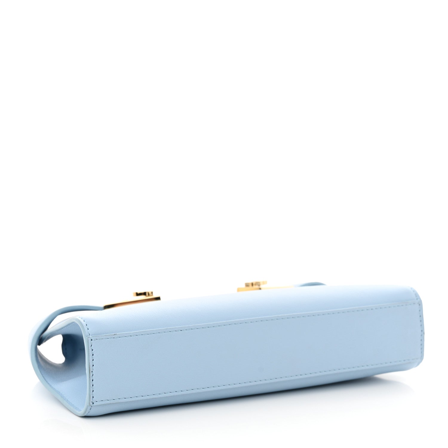 Salvatore Ferragamo Calfskin Mini Hug Crossbody Bag Sky Blue 4 of 9