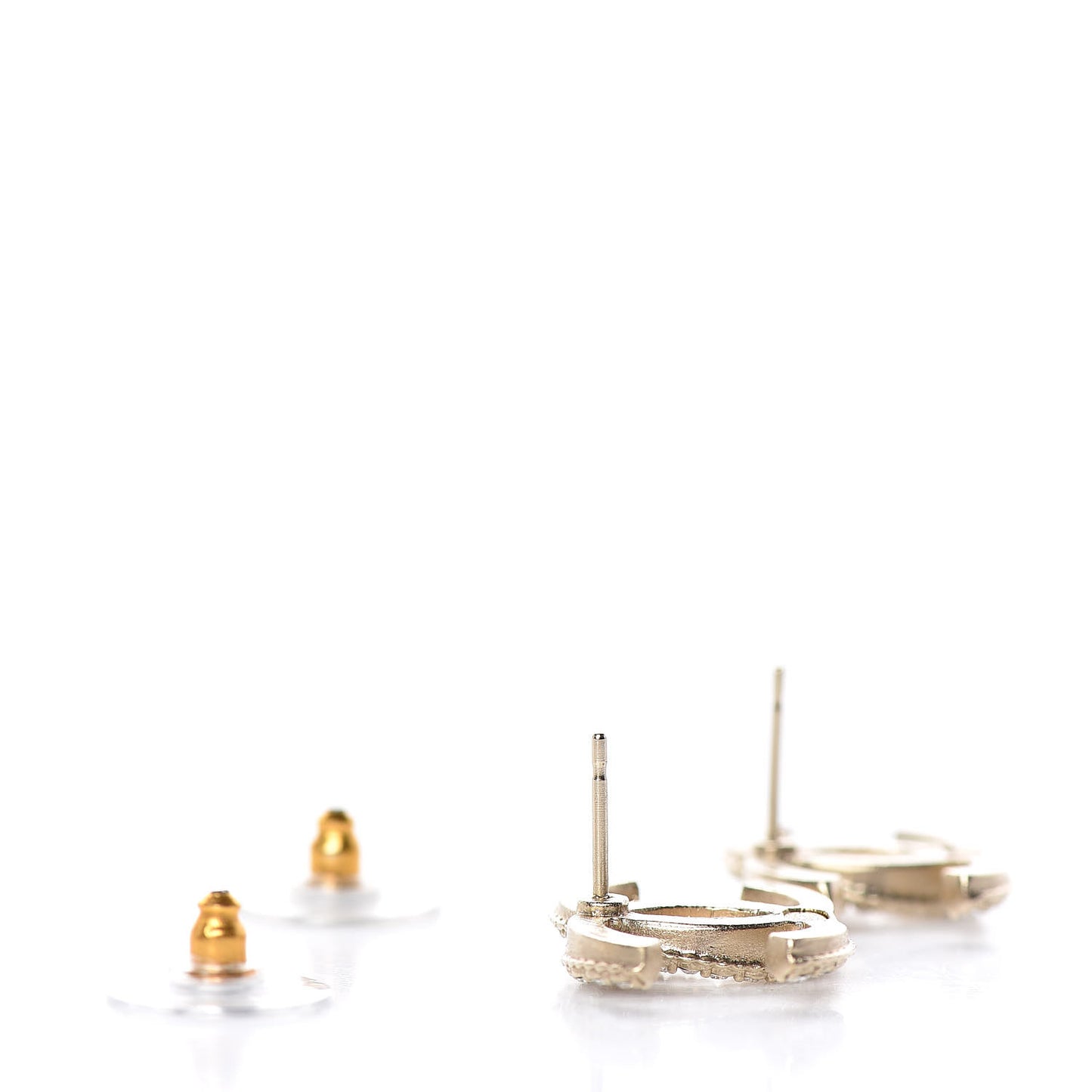 Crystal CC Earrings Gold
