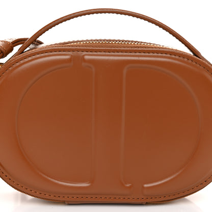 Christian Dior Calfskin CD Signature Oval Crossbody Camera Bag Brown 9 of 11
