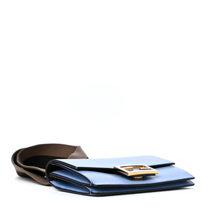 Fendi Vitello King Mini Flat Baguette Azzurro Sky 3 of 4