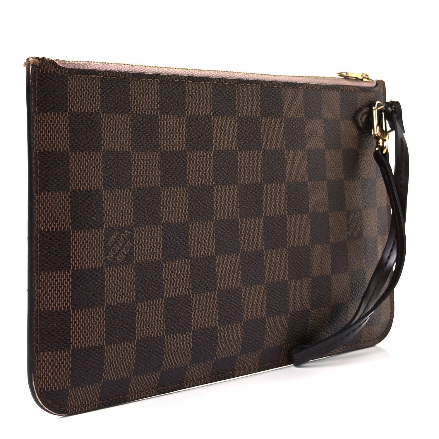 Louis Vuitton Damier Ebene Neverfull MM GM Pochette Rose Ballerine 3 of 8