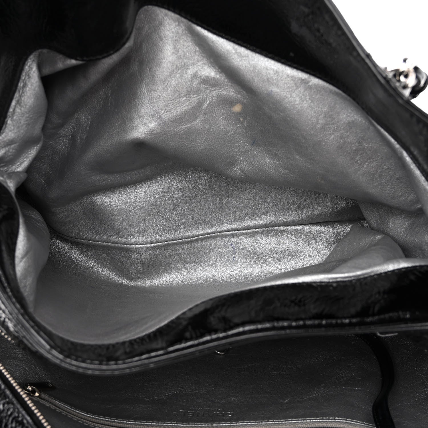 Chanel Patent Calfskin Large Luxe Ligne Tote Black 5 of 12