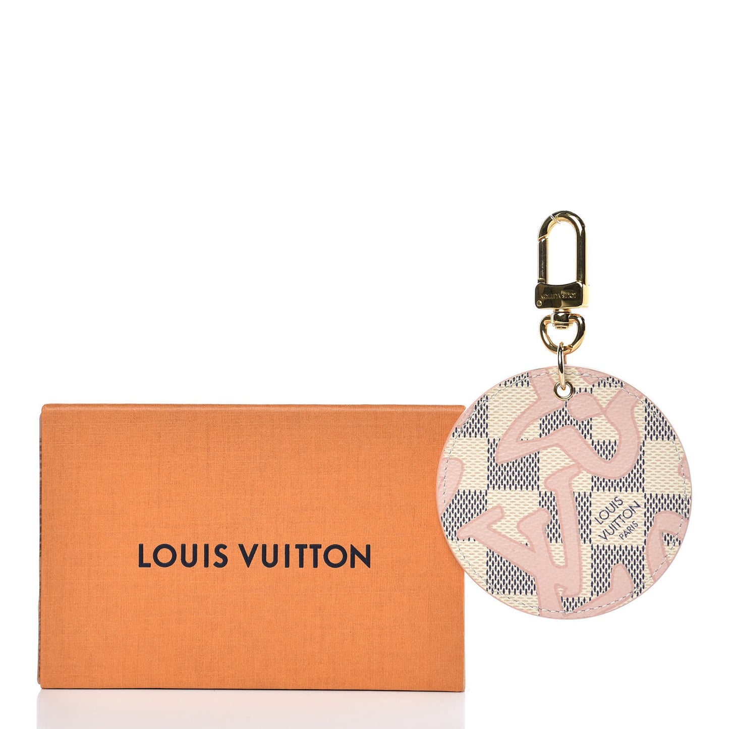 Damier Azur Tahitienne Bag Charm Key Ring