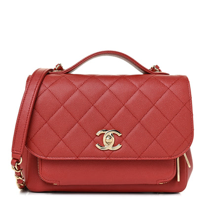 Chanel Caviar Quilted Medium Business Affinity Flap Red 1 of 12