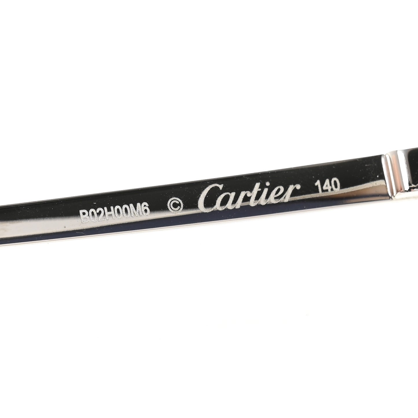 Metal Santos de Cartier Pilot Sunglasses CT0385S Silver Blue