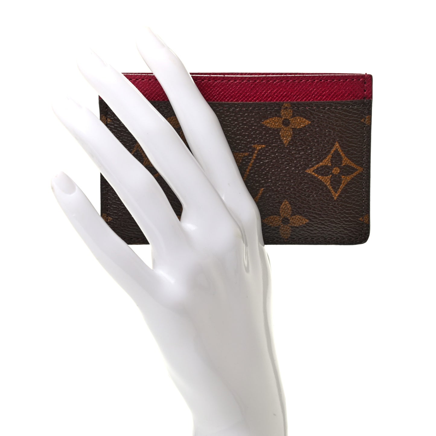 Monogram Card Holder Fuchsia