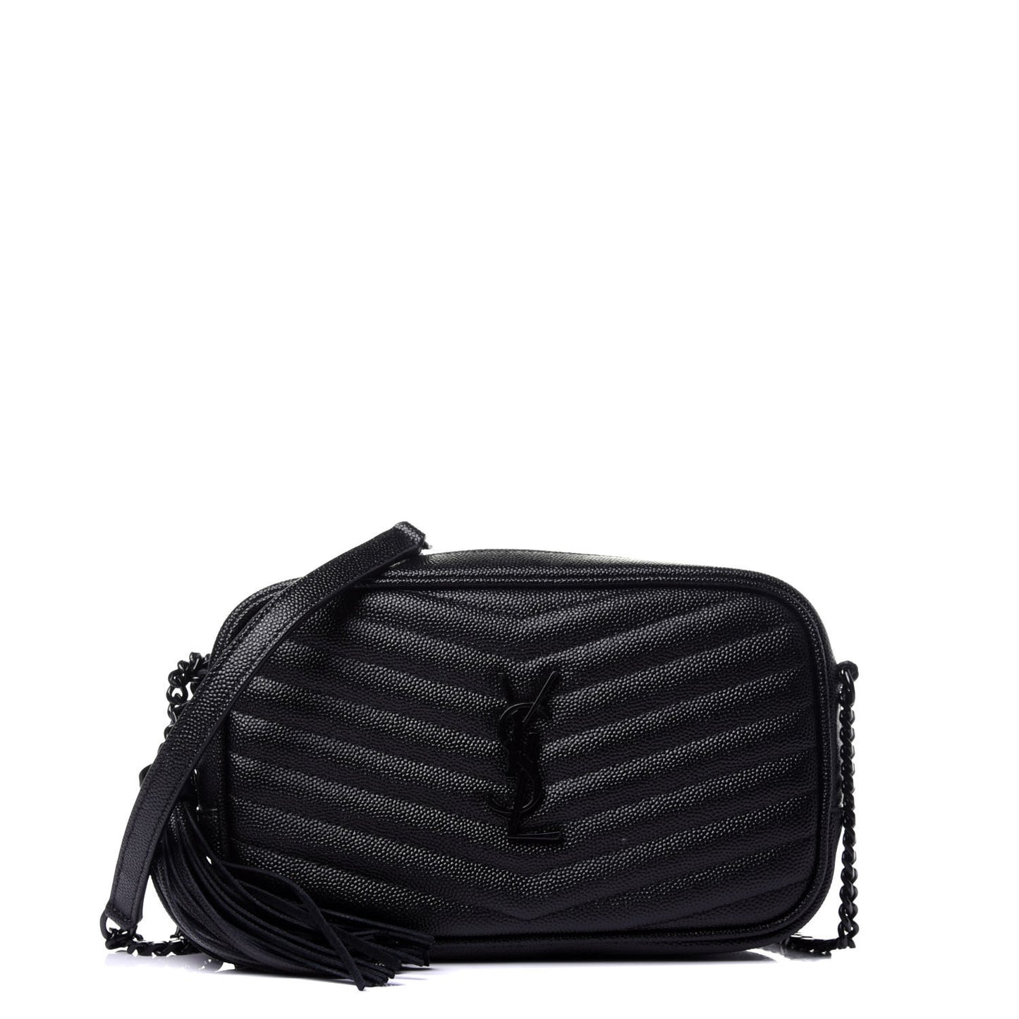 Grain De Poudre Matelasse Monogram Mini Lou Camera Bag Black