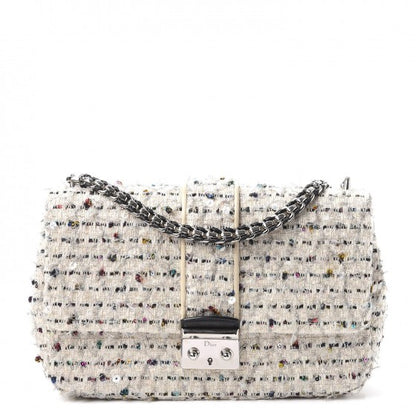 Christian Dior Tweed Medium Miss Dior Flap White Multicolor 1 of 12