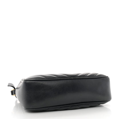 Saint Laurent Calfskin Matelasse Monogram Lou Camera Bag Black 4 of 15