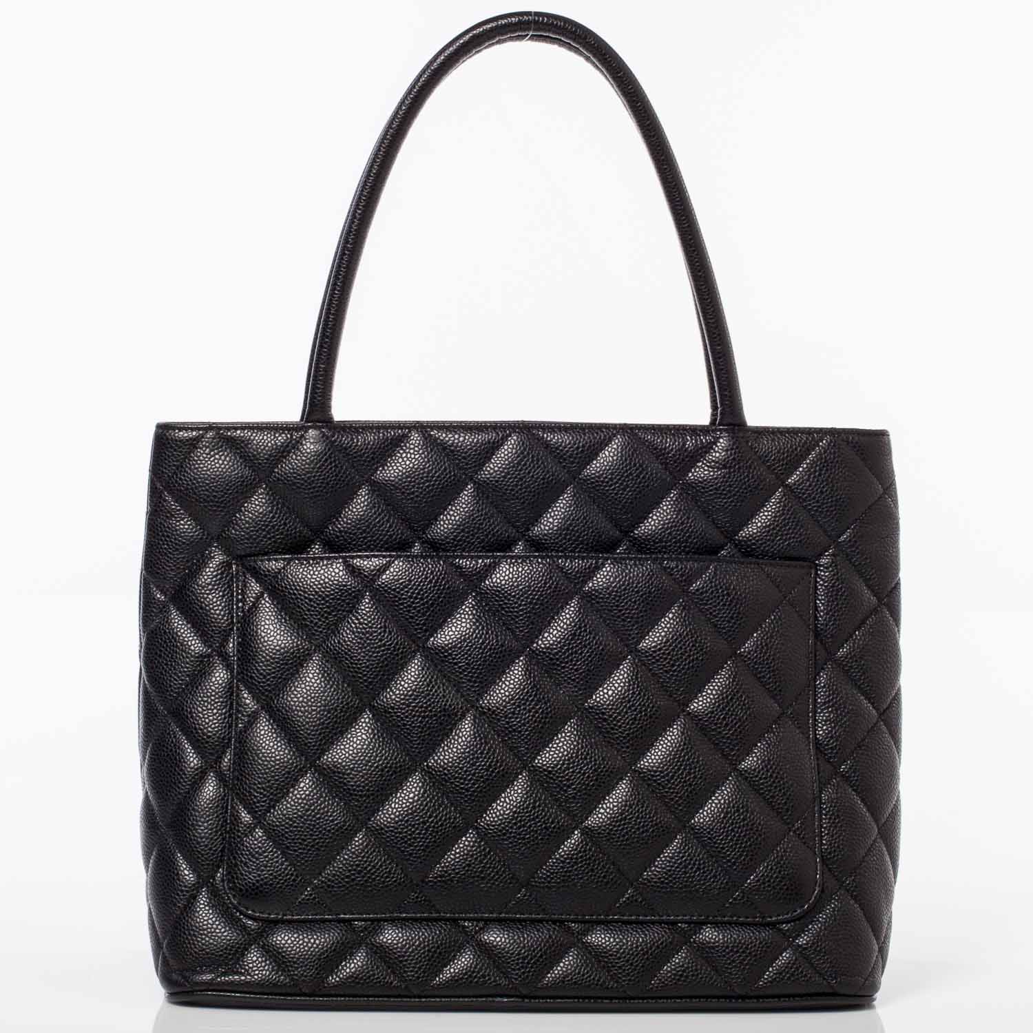 Chanel Caviar Medallion Tote Black 4 of 10