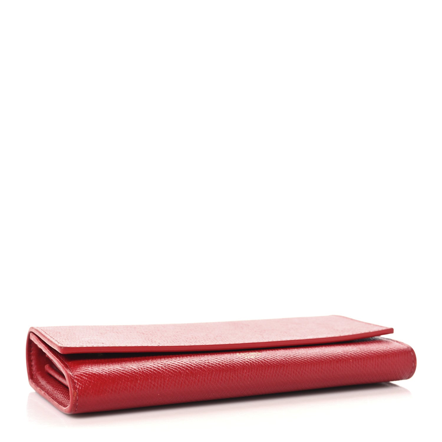 Celine Grained Calfskin Large Flap Wallet Red 4 of 8