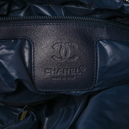 Chanel Nylon Quilted Large Coco Cocoon Reversible Tote Grey 6 of 12