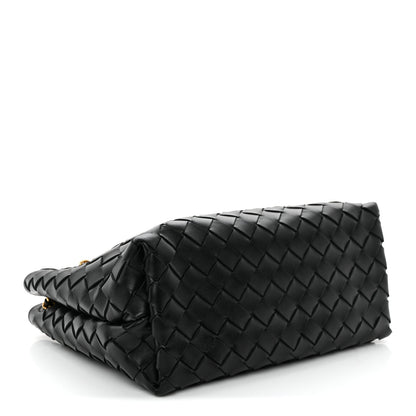 Bottega Veneta Nappa Intrecciato Small Andiamo With Chain Shoulder Bag Black Black 4 of 9