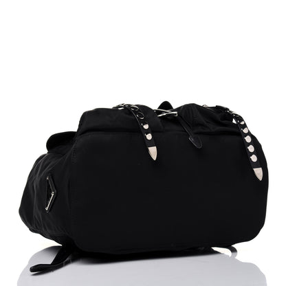 Prada Nylon New Vela Studded Backpack Black 3 of 18