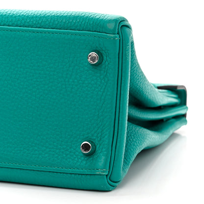 Hermes Taurillon Clemence Kelly Retourne 32 Bleu Paon 10 of 18