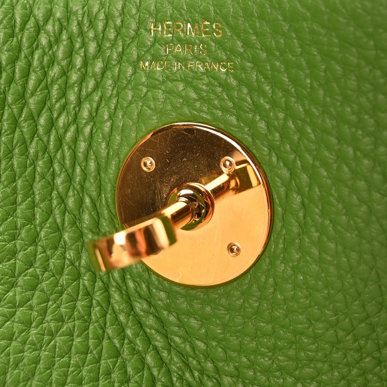 Hermes Taurillon Clemence Lindy 26 Vert Yucca 6 of 9